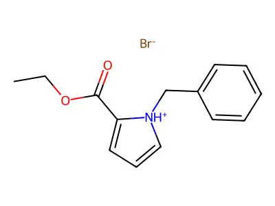 1-苄基-2-(乙氧基羰基)-1H-pyrrolium 溴化物 structure