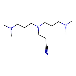 Propanenitrile, 3-[bis[3-(dimethylamino)propyl]amino]- structure