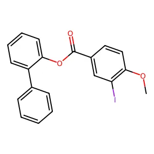 [1,1'-Biphenyl]-2-yl 3-iodo-4-methoxybenzoate structure