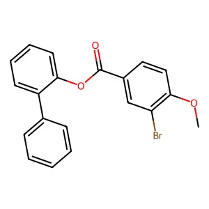[1,1'-Biphenyl]-2-yl 3-bromo-4-methoxybenzoate structure
