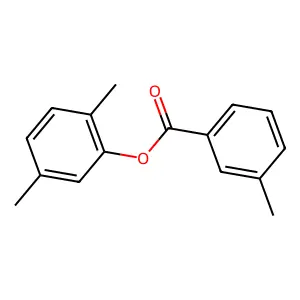 2,5-Dimethylphenyl 3-methylbenzoate structure