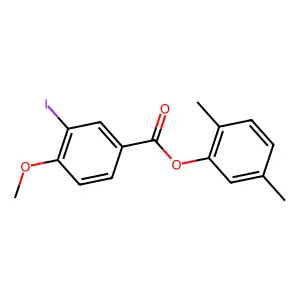 2,5-Dimethylphenyl 3-iodo-4-methoxybenzoate structure