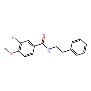 3-bromo-4-methoxy-N-(2-phenylethyl)benzamide structure