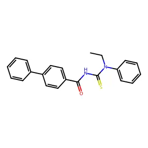 N-[ethyl(phenyl)carbamothioyl]-4-phenylbenzamide structure