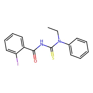 N-[ethyl(phenyl)carbamothioyl]-2-iodobenzamide structure