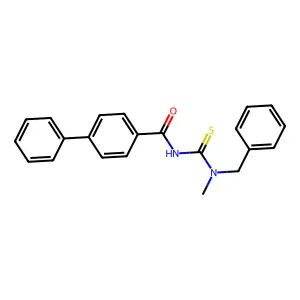 N-[benzyl(methyl)carbamothioyl]-4-phenylbenzamide structure