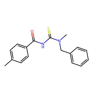 N-[benzyl(methyl)carbamothioyl]-4-methylbenzamide structure