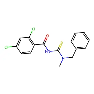N-[benzyl(methyl)carbamothioyl]-2,4-dichlorobenzamide structure