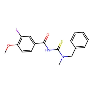 N-[benzyl(methyl)carbamothioyl]-3-iodo-4-methoxybenzamide structure