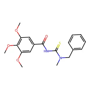 N-[benzyl(methyl)carbamothioyl]-3,4,5-trimethoxybenzamide structure