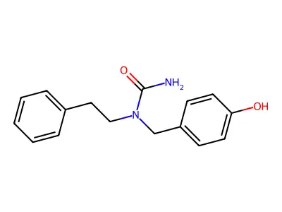 Urea, N-[(4-hydroxyphenyl)methyl]-N-(2-phenylethyl)- structure