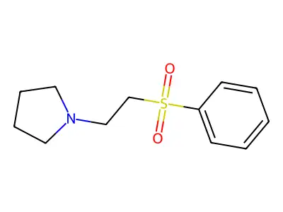 1-(2-(Phenylsulfonyl)ethyl)pyrrolidine structure