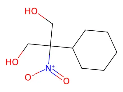 2-Cyclohexyl-2-nitropropane-1,3-diol structure