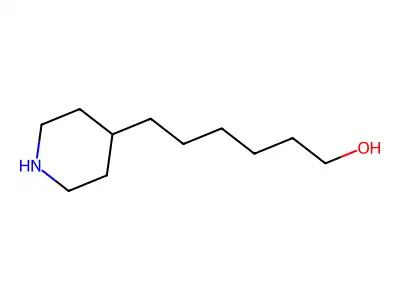 6-(4-Piperidinyl)-1-hexanol structure