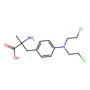 Alanine, 3-(p-(bis(2-chloroethyl)amino)phenyl)-2-methyl- structure