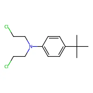 4-tert-Butyl-N,N-bis(2-chloroethyl)aniline structure