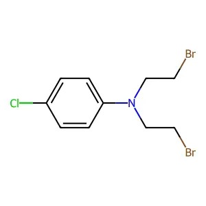 N,N-bis(2-bromoethyl)-4-chloroaniline structure