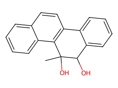 5,6-Dihydro-5-methyl-5,6-chrysenediol structure