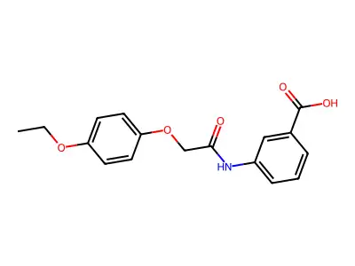 3-[[2-(4-ethoxyphenoxy)acetyl]amino]benzoic Acid structure