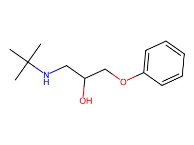 1-(Tert-butylamino)-3-phenoxypropan-2-ol structure