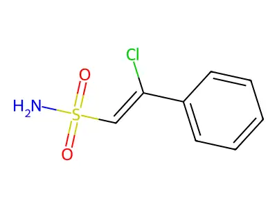 2-氯-2-苯基乙烯磺酰胺 structure