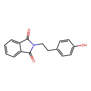 2-[2-(4-Hydroxyphenyl)ethyl]-1H-isoindole-1,3(2H)-dione structure