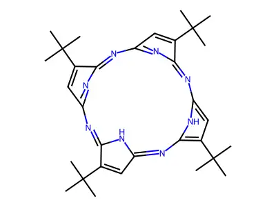 2,7,12,17-Tetra-tert-butyl-5,10,15,20-tetraaza-21H,23H-porphine structure