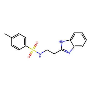 N-[2-(1H-benzimidazol-2-yl)ethyl]-4-methylbenzenesulfonamide structure