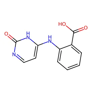 Benzoic acid, 2-[(1,2-dihydro-2-oxo-4-pyrimidinyl)amino]- structure