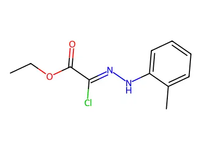 Ethyl 2-chloro-2-[(2-methylphenyl)hydrazinylidene]acetate structure