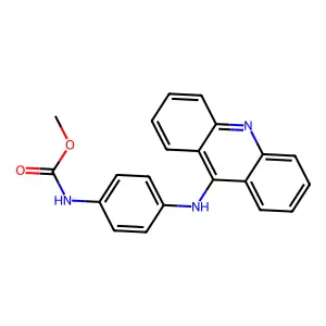 Carbamic acid, (4-(9-acridinylamino)phenyl)-, methyl ester structure