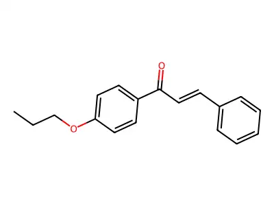 3-Phenyl-1-(4-propoxyphenyl)prop-2-en-1-one structure