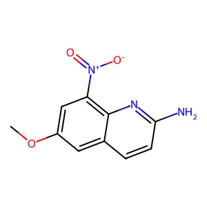 6-Methoxy-8-nitro-2-quinolinamine structure