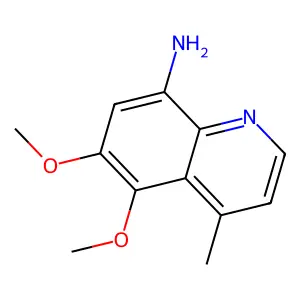 8-Amino-5,6-dimethoxy-4-methylquinoline structure