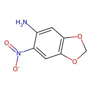 6-Nitro-1,3-benzodioxol-5-amine structure