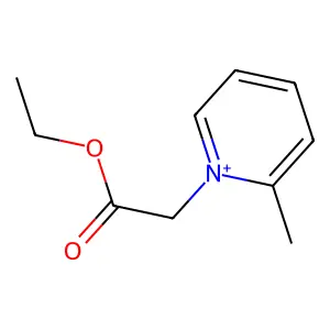 1-(2-Ethoxy-2-oxoethyl)-2-methylpyridinium structure