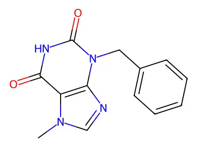 3-Benzyl-7-methylxanthine structure