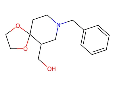 (8-Benzyl-1,4-dioxa-8-aza-spiro(4.5)dec-6-YL)-methanol structure