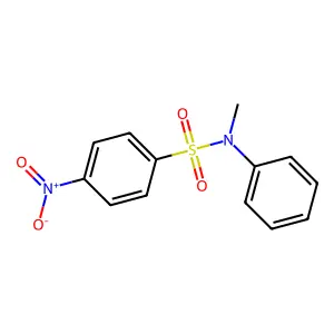N-甲基-4-硝基-N-苯基苯磺酰胺 structure
