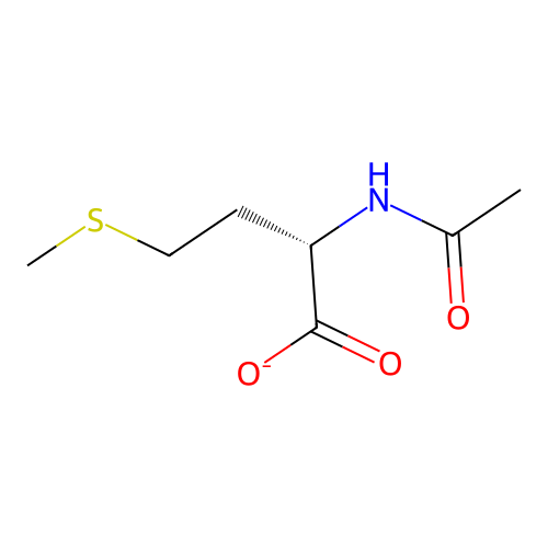 N-acetylmethioninate structure