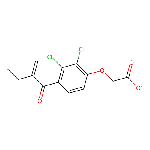 依他尼酸钠 structure