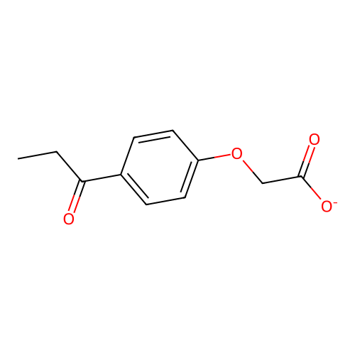 2-(4-Propanoylphenoxy)acetate structure