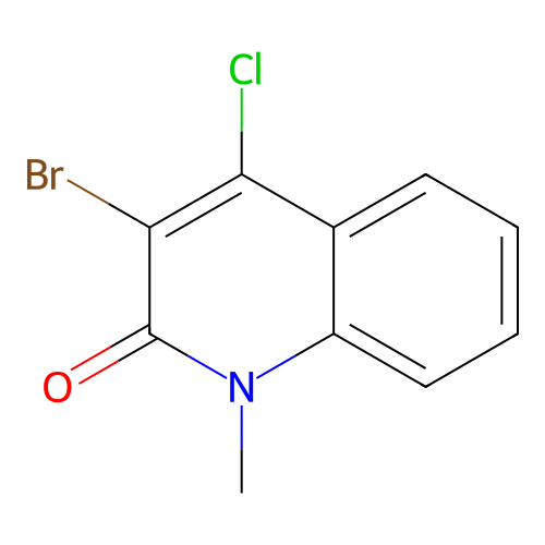 3-Bromo-4-chloro-1-methylquinolin-2-one structure