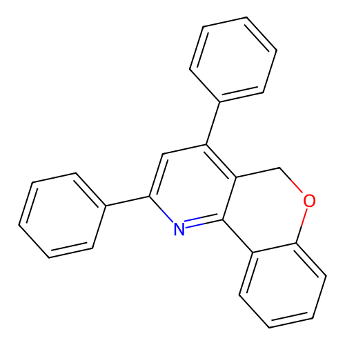 2,4-diphenyl-5H-chromeno[4,3-b]pyridine structure