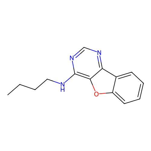 N-butyl[1]benzofuro[3,2-d]pyrimidin-4-amine structure