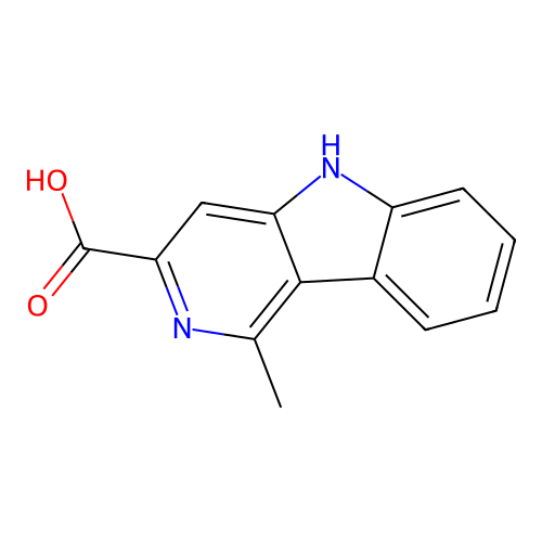 5H-Pyrido(4,3-b)indole-3-carboxylic acid, 1-methyl- structure