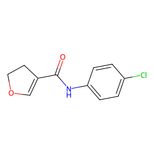 N-(p-Chlorophenyl)-4,5-dihydro-3-furamide structure