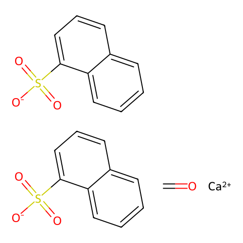 Calcium naphthalene-1-sulfonate--formaldehyde (1/2/1) structure