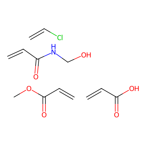 (C4-H7-N-O2.C4-H6-O2.C3-H4-O2.C2-H3-Cl)x- structure