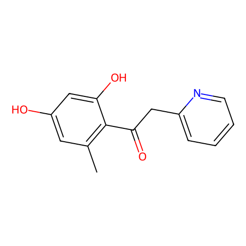 1-(2,4-Dihydroxy-6-methylphenyl)-2-(pyridin-2-YL)ethanone structure